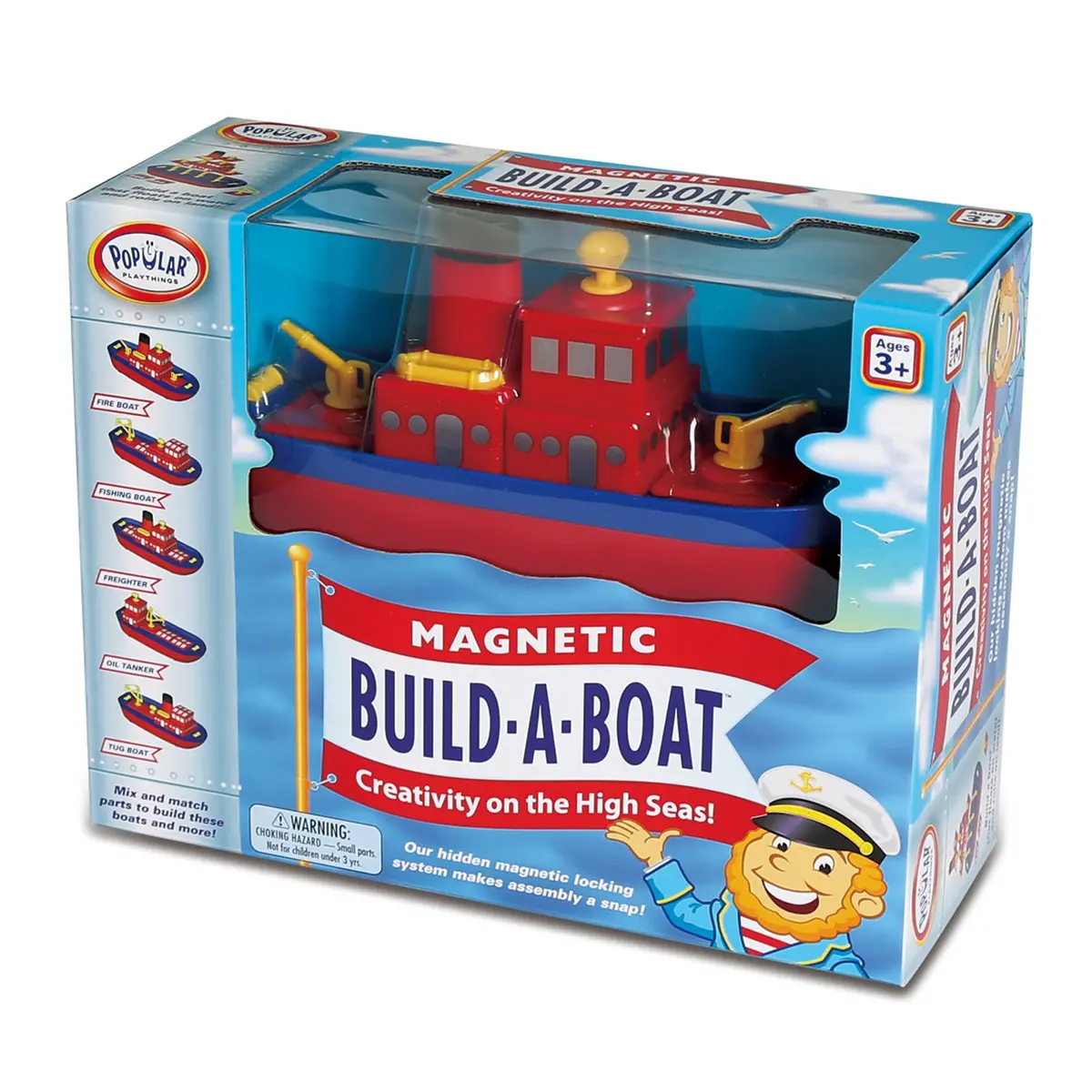 Popular Playthings Build-A-Boat 10-Piece Interactive Play Set 1