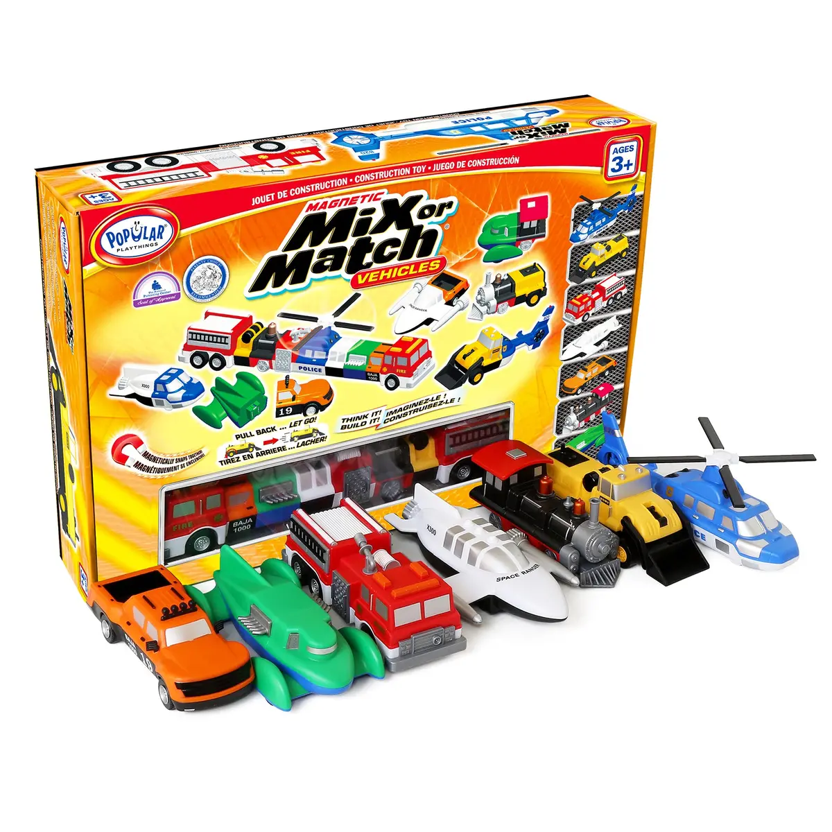 Popular Playthings Magnetic Mix Or Match Vehicles Deluxe 2 1