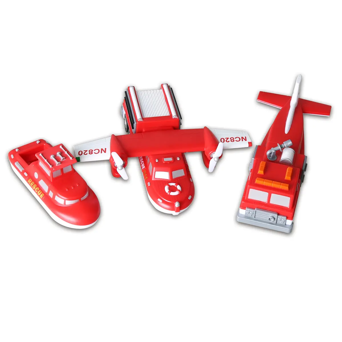 Popular Playthings Magnetic Mix Or Match Vehicles - Fire & Rescue Set 2