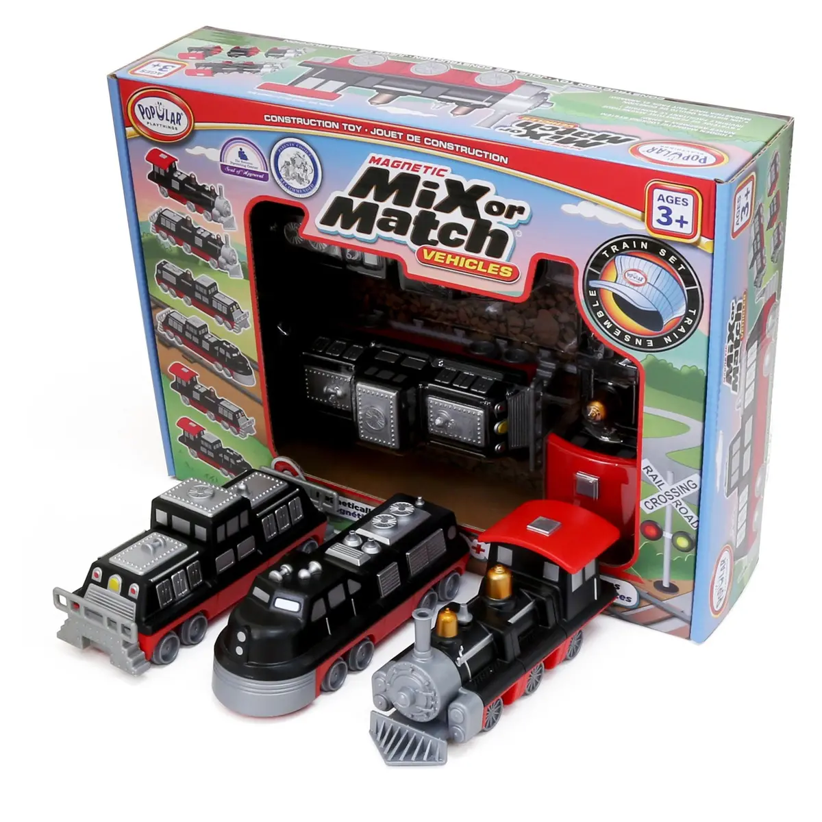 Popular Playthings Magnetic Mix Or Match Vehicles Train Set 1