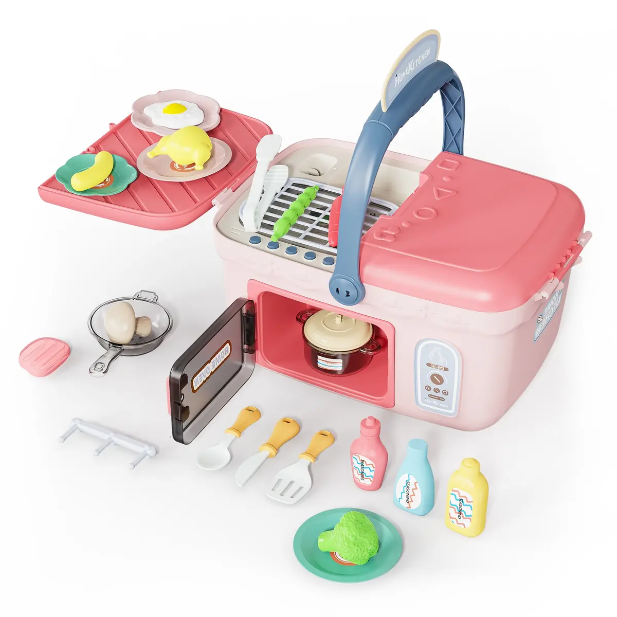 Contixo Interactive 2-In-1 Kitchen & Picnic Playset For Kids - Multi-Color 1