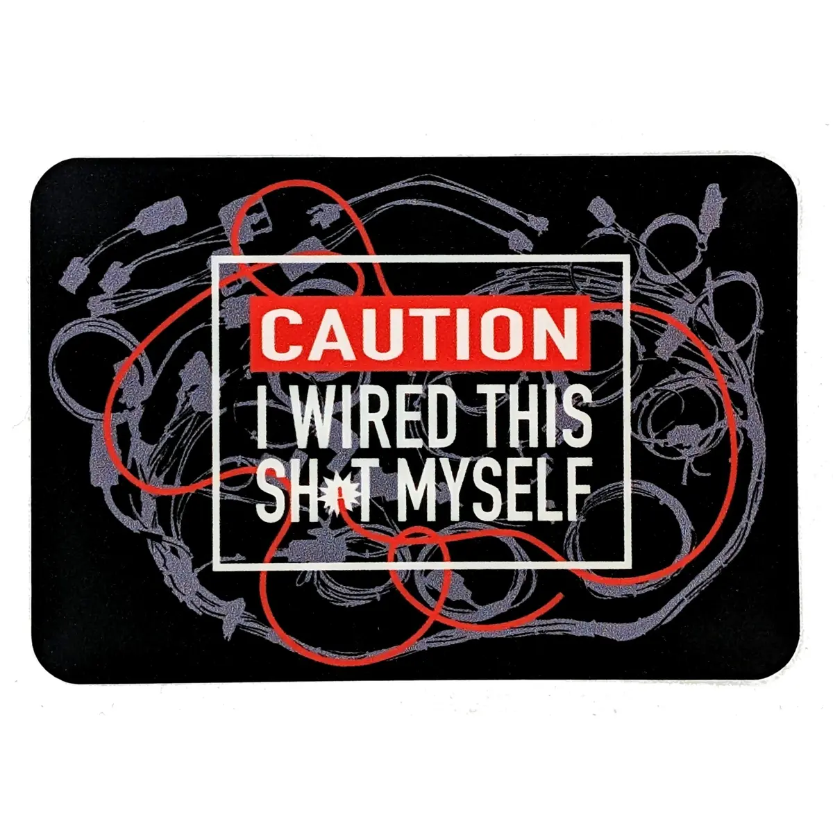 Zack The Wiring Guy Caution Sticker 1