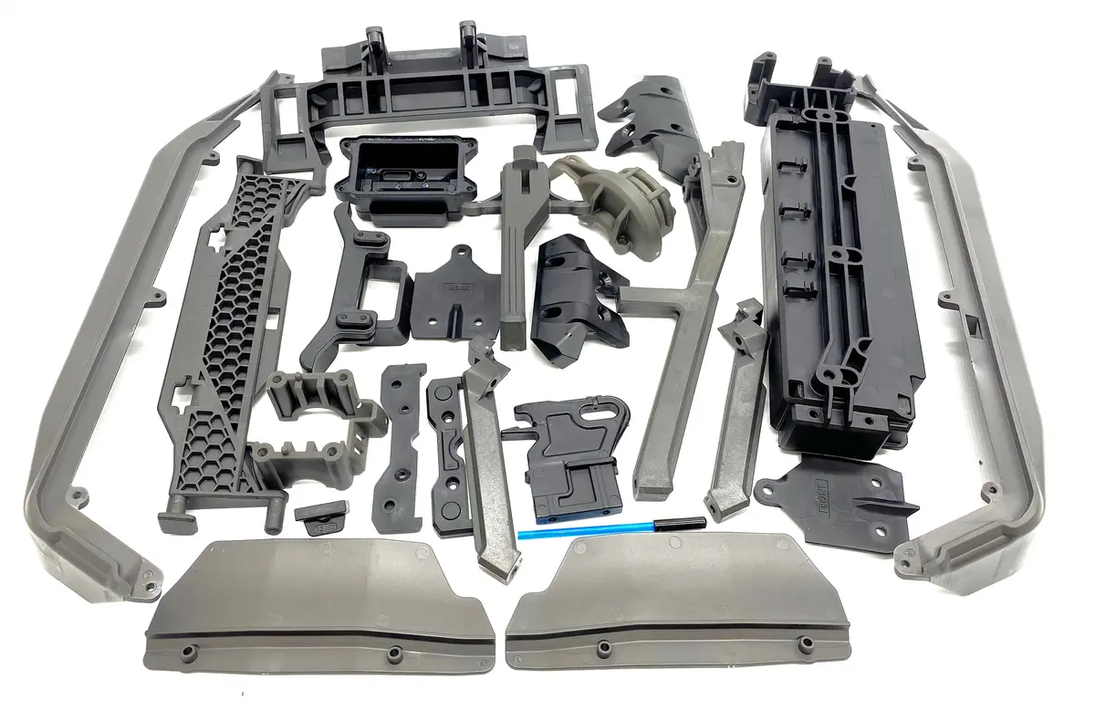 Fits Sledge - Plastic Set, Side Guards, Battery Tray, Roll Tower, Chassis/Wing Braces Traxxas 95096-4 1