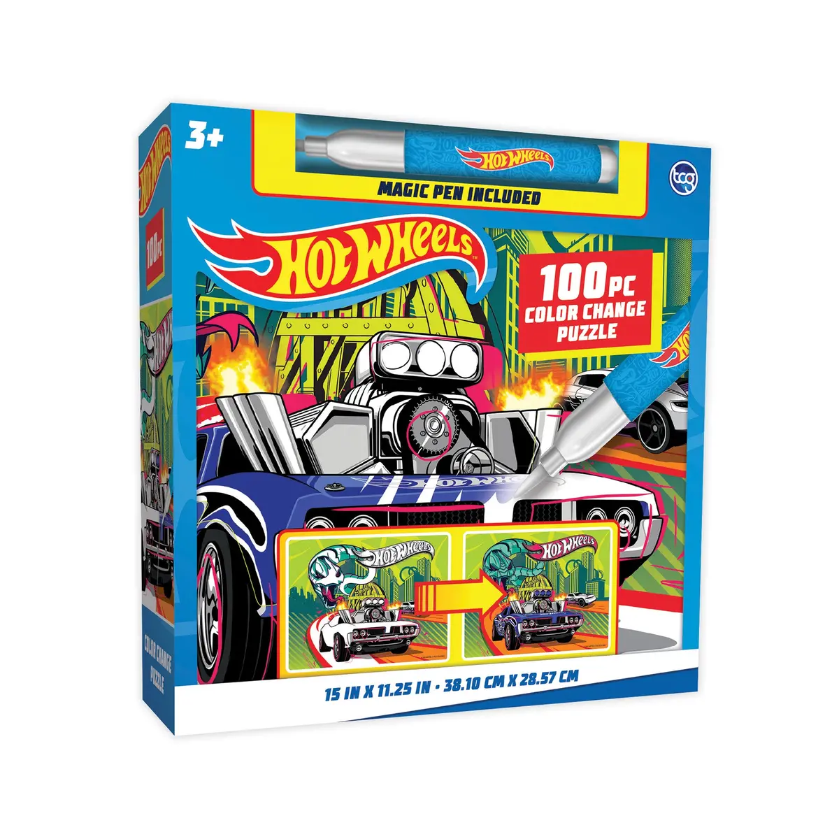 Hot Wheels Color Surprise Jigsaw Puzzle - 100 Pc 1