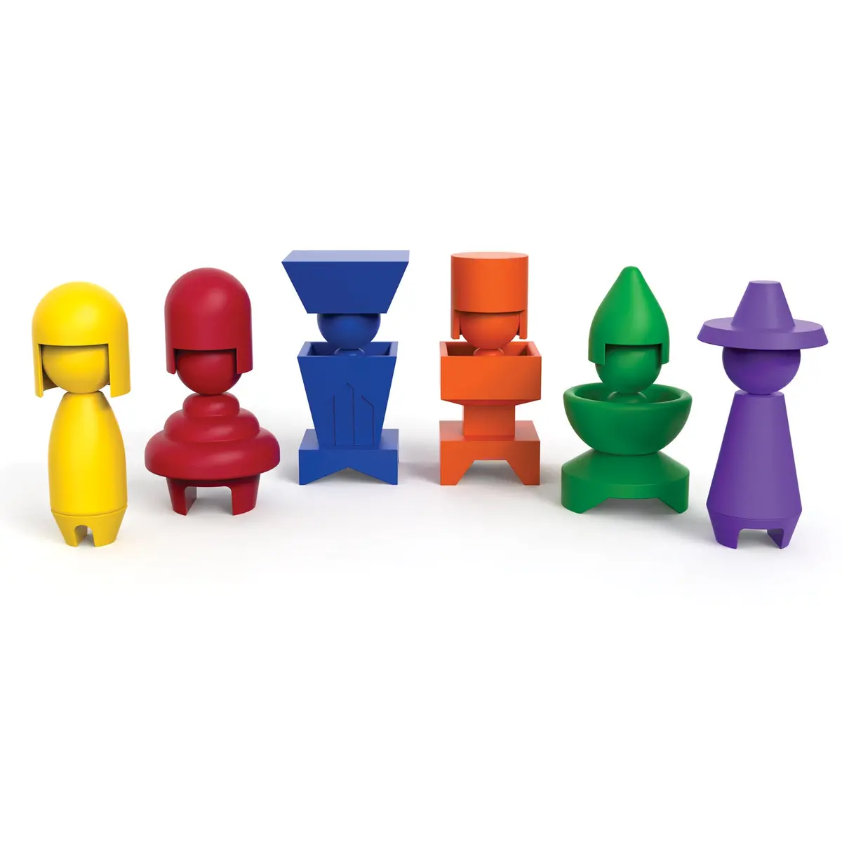 Roylco Gemo Stackable Emotion Dolls - Set Of 6 1