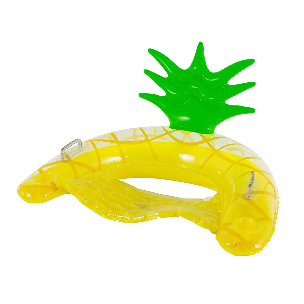 Poolcandy Resort Collection Jumbo Pineapple Sun Chair With Backrest - Yellow & Green 1