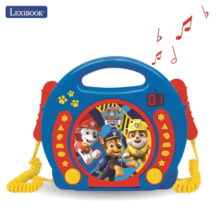 Paw Patrol Portable Cd Player - Interactive Music Device For Kids 1