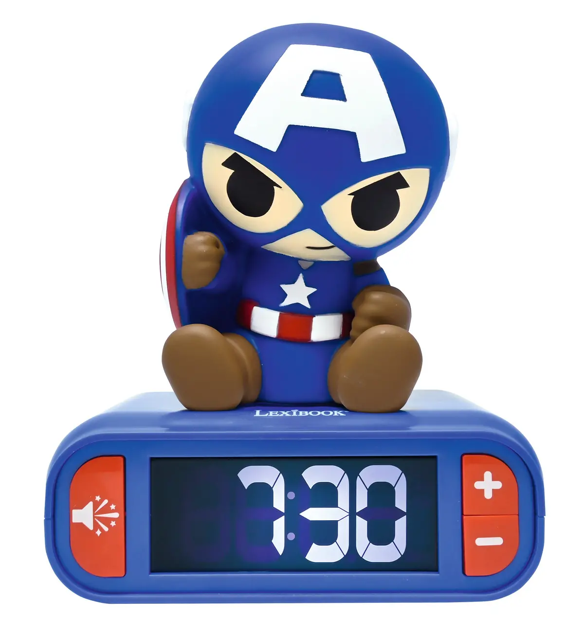Captain America Night Light Alarm Clock With Sounds 1