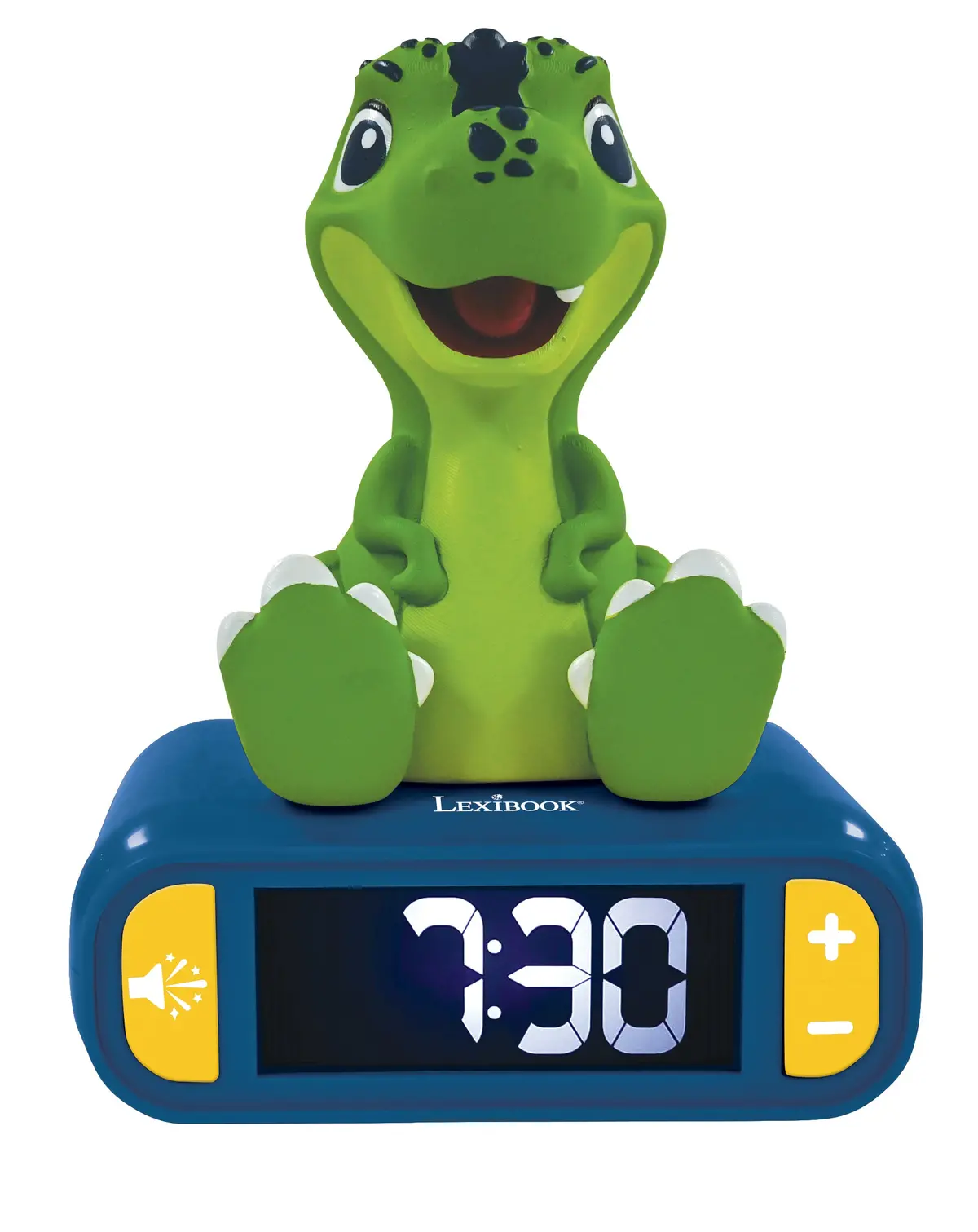 Lexibook Dinosaur Themed Digital Alarm Clock With Nightlight - Green 1