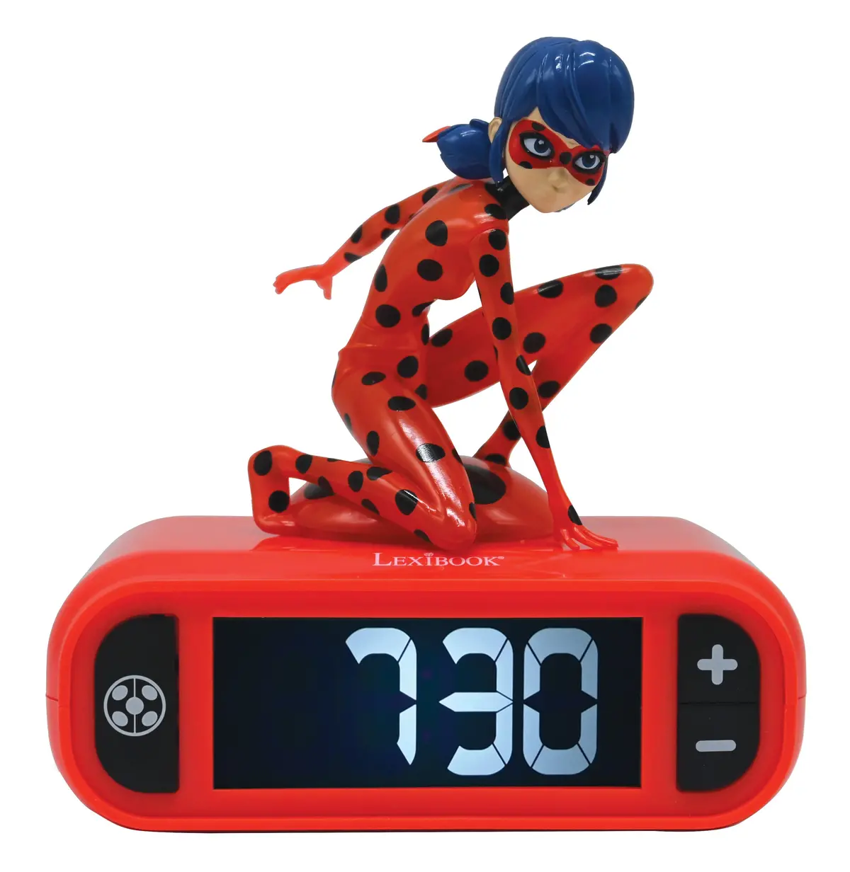 Miraculous Ladybug Digital Alarm Clock With Nightlight - Red 1