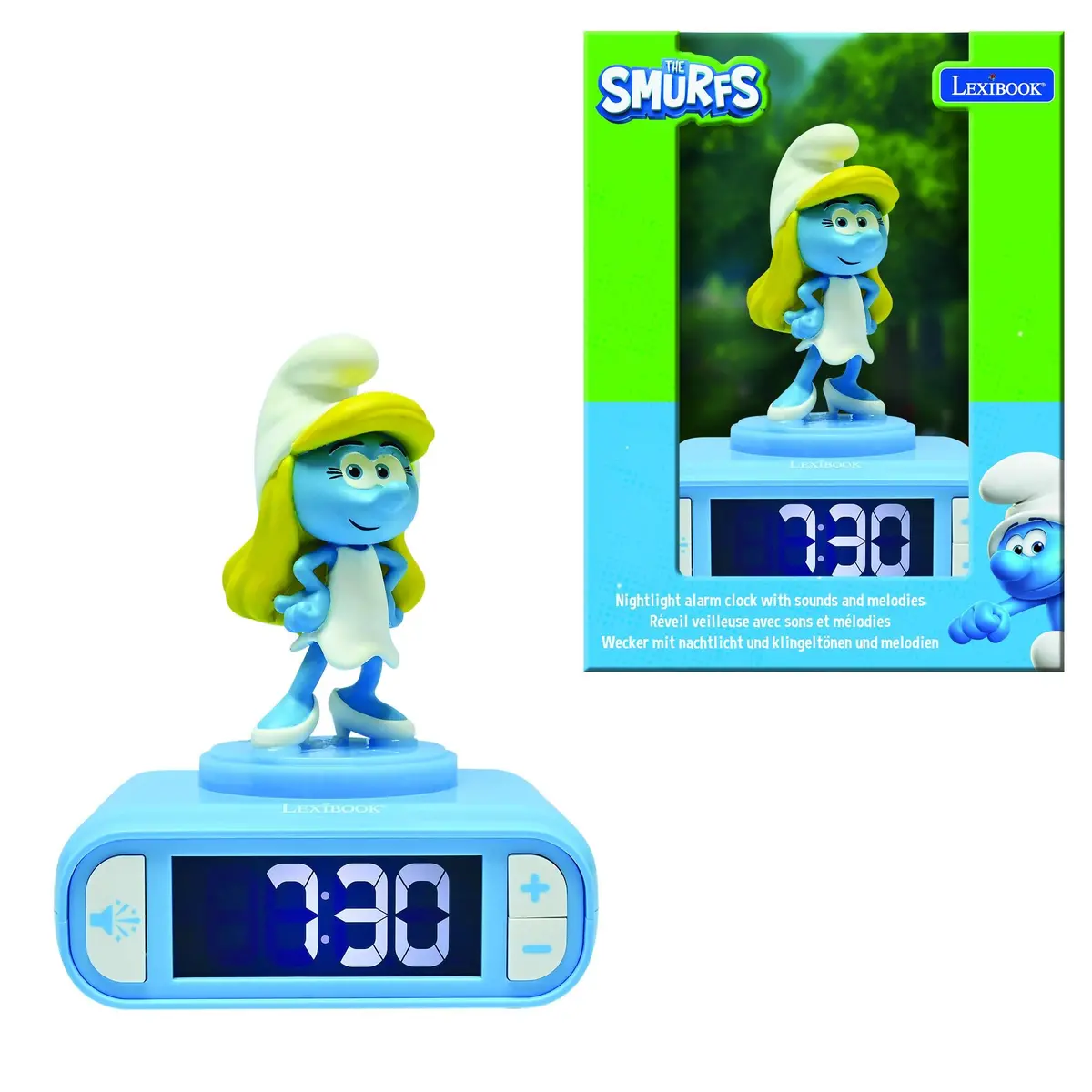 Smurfette Interactive Nightlight & Alarm Clock - Smurf Village Melodies 1
