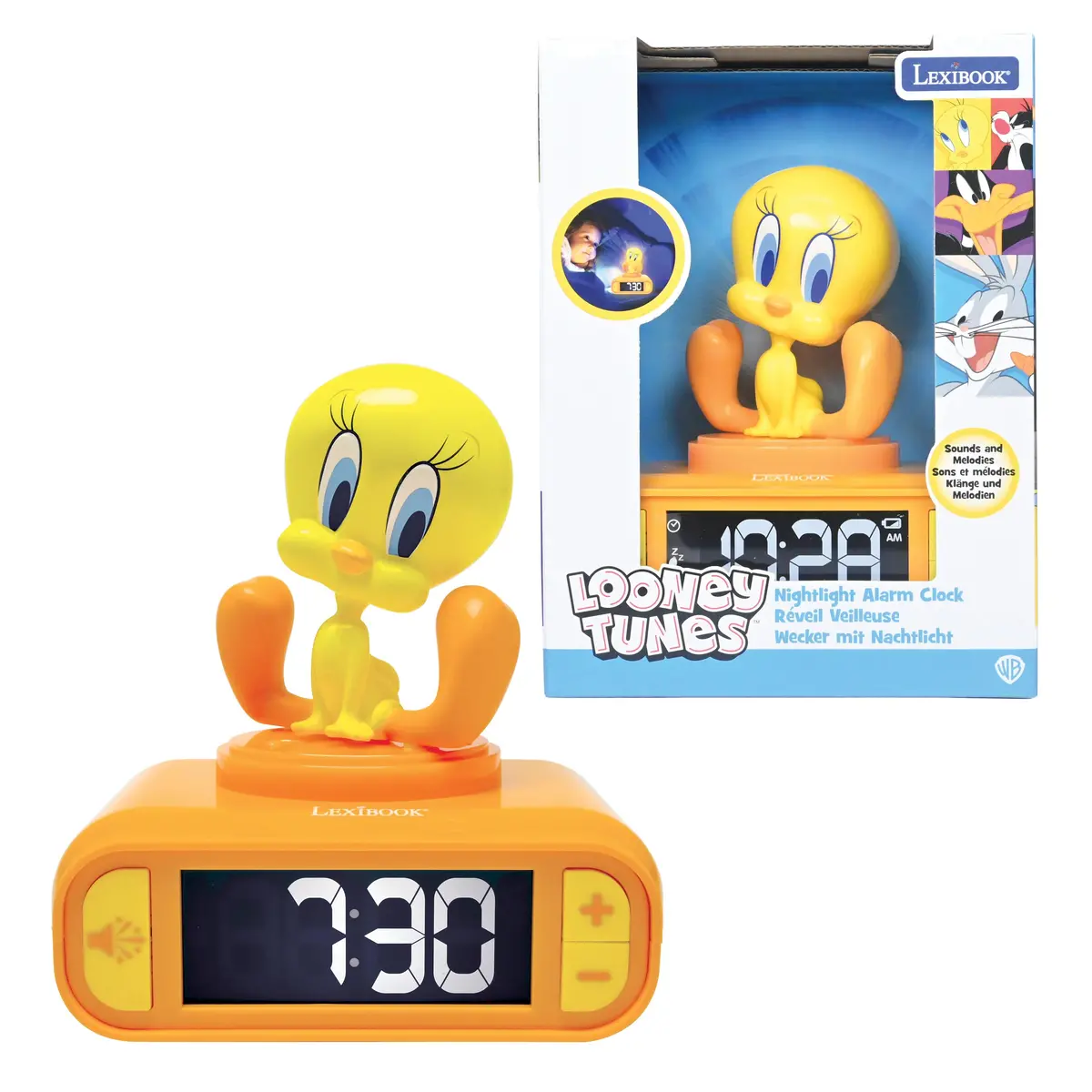 Tweety Themed Nightlight Alarm Clock - Adjustable Sounds 1