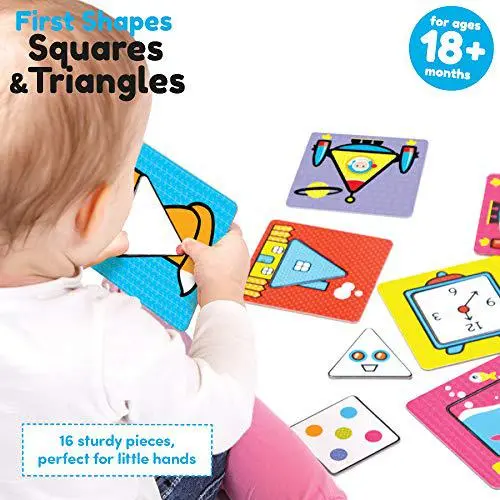 Banana Panda Shapes Squares & Triangles 8Pc Puzzle Set 1