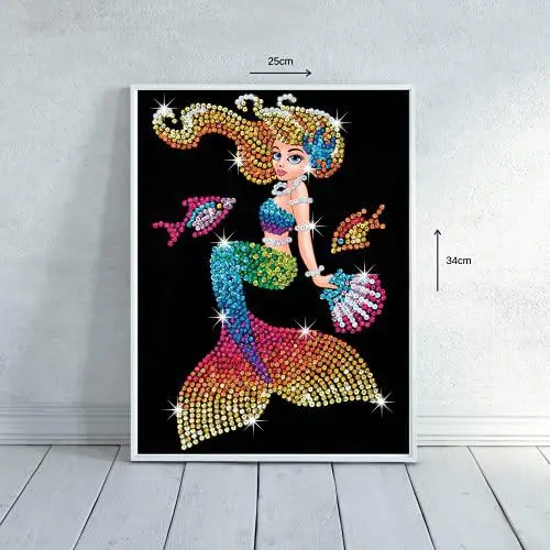 Sequin Art Red Range Mia Mermaid Sparkly Craft Kit - Multicolor 1