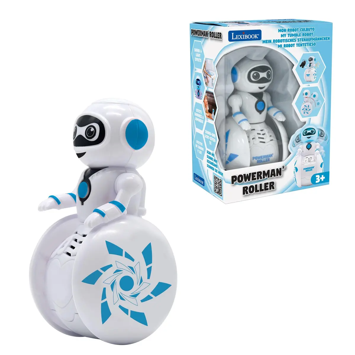 Powerman Roller Robot - Interactive One-Wheel Wonder 1