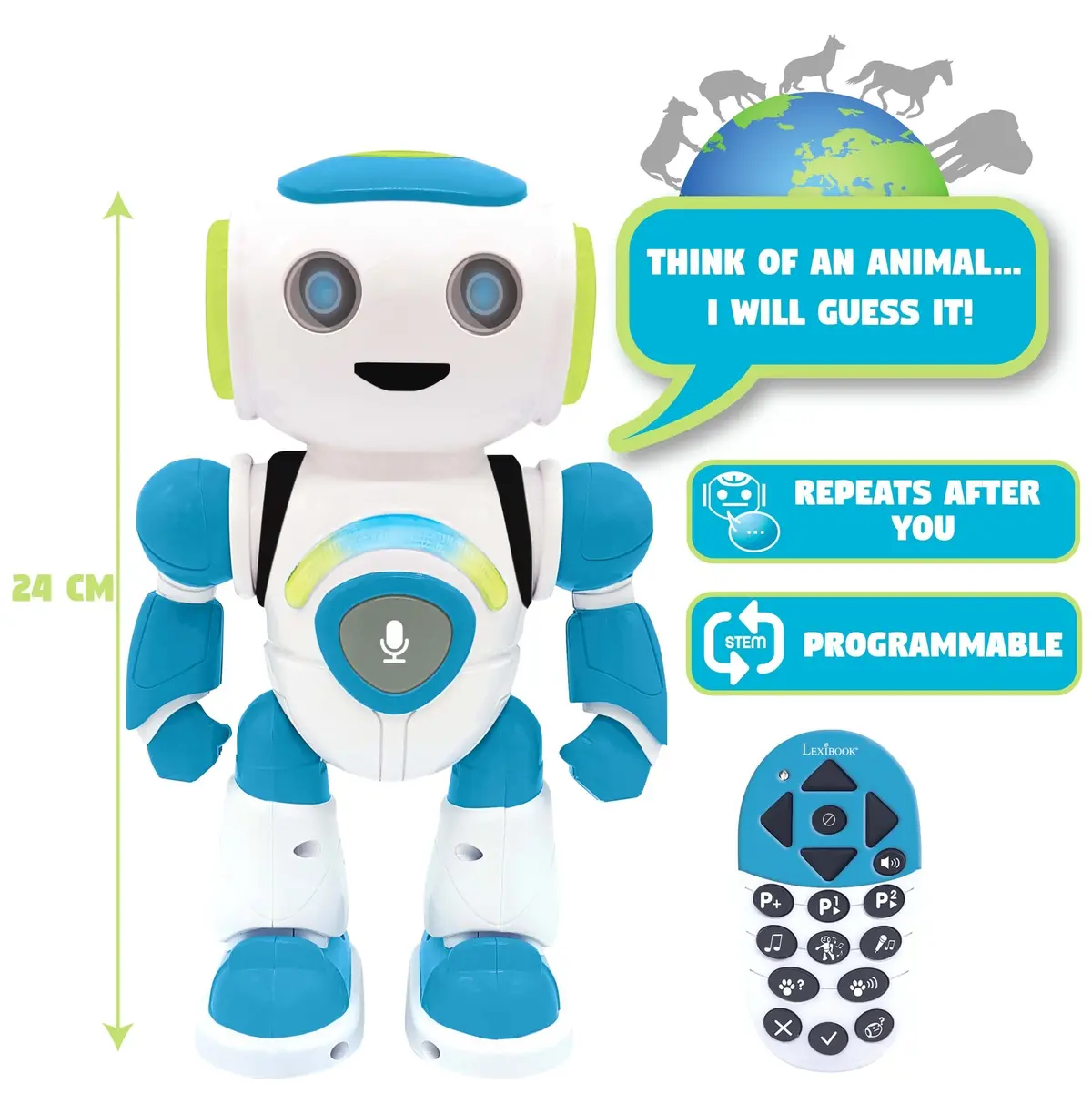 Lexibook Powerman Jr. - Interactive Stem Robot With Educational Games 1