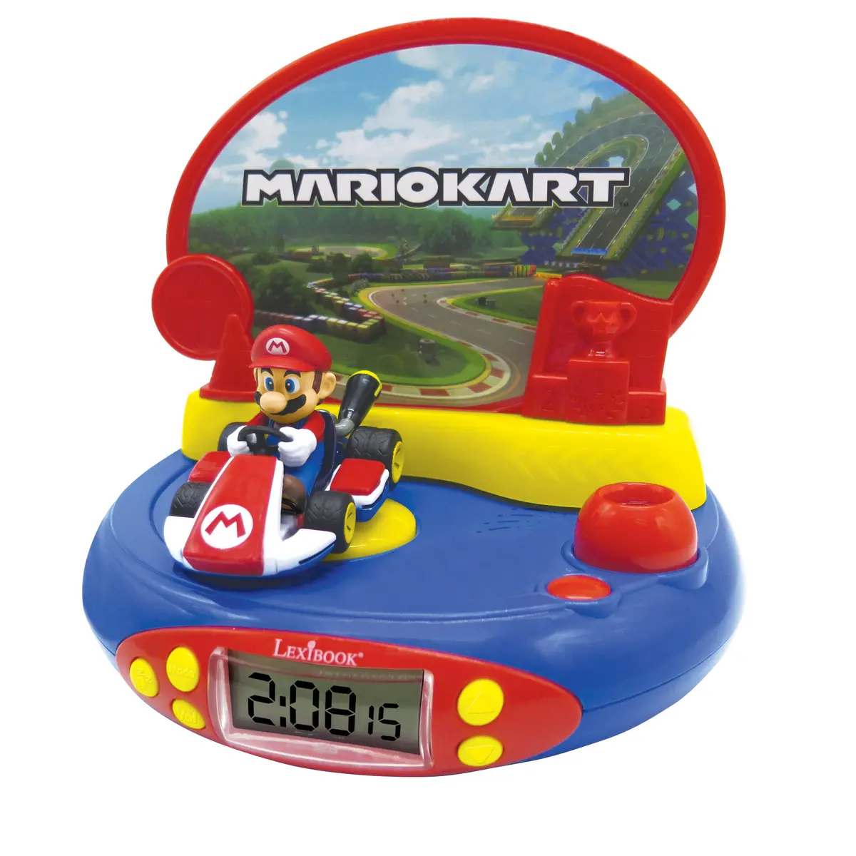 Mario Kart 3D Character Projector Clock - Interactive Time-Telling Fun 1