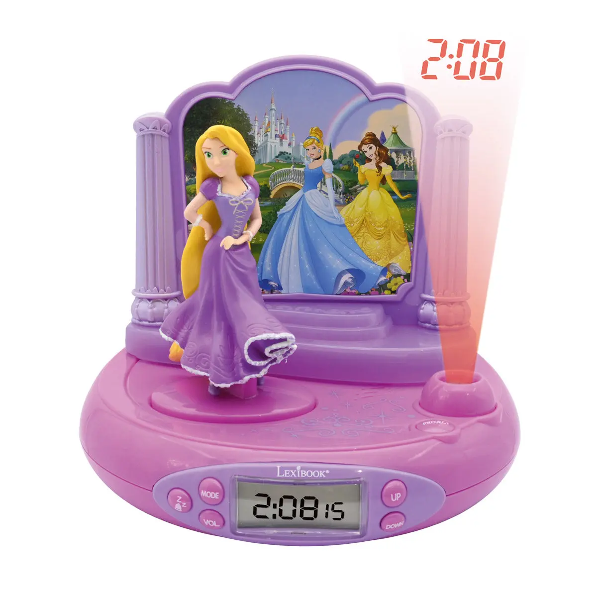 Disney Princess Rapunzel Projector Clock With Magical Sounds 1