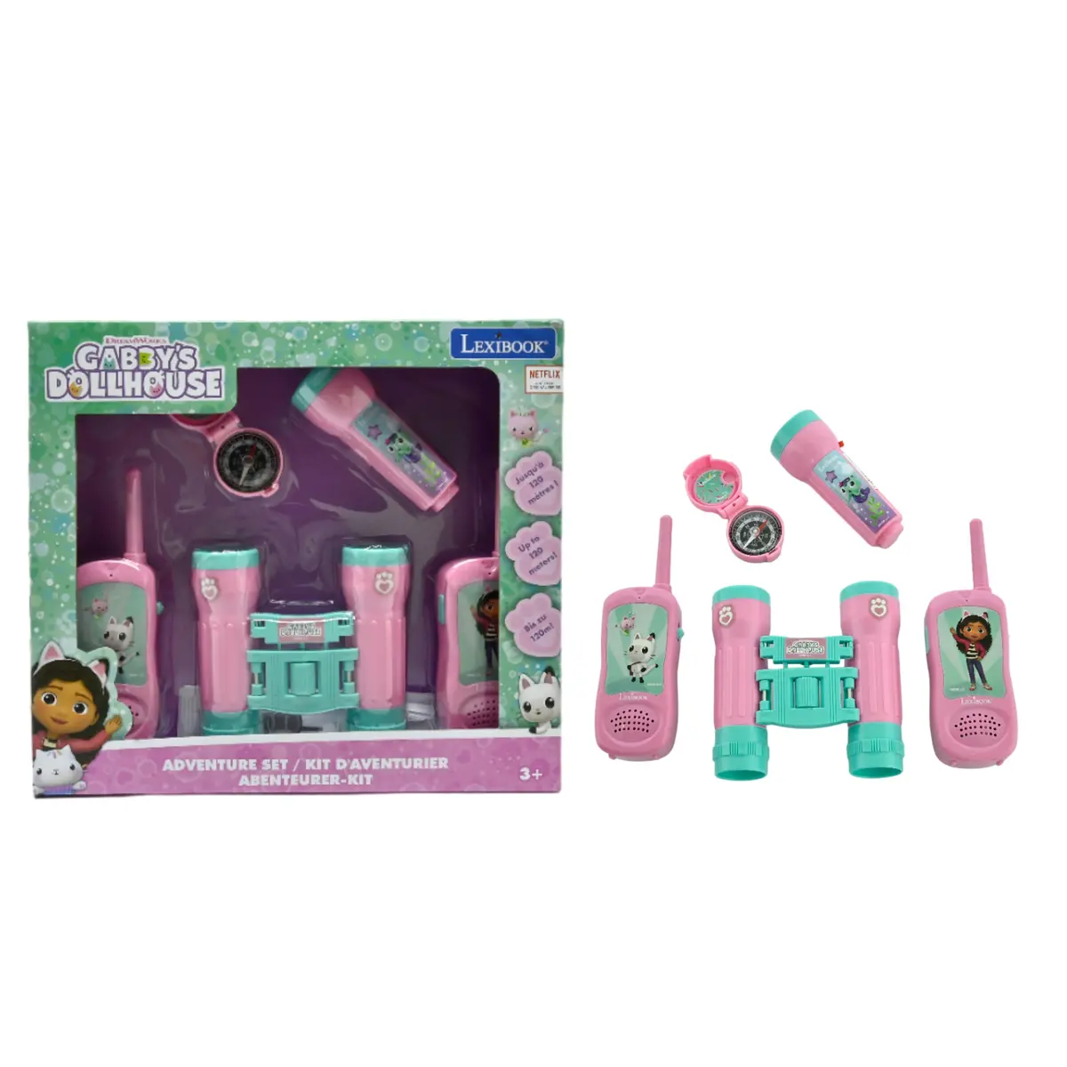 Gabby’S Dollhouse 5-Piece Adventure Play Set With Walkie Talkies 1