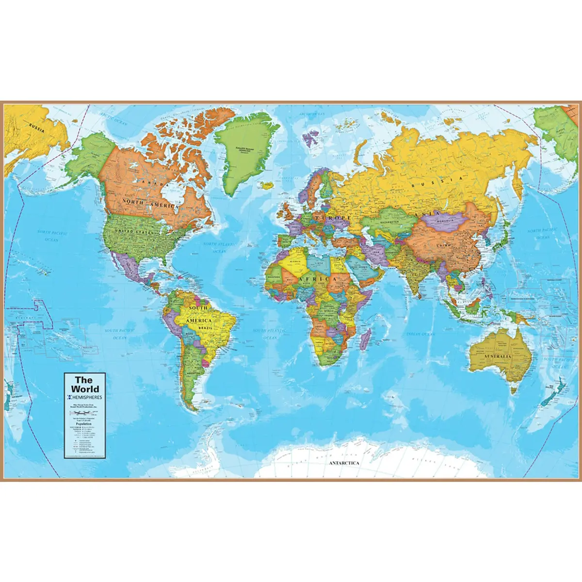 Round World Products Colorful World Map Jigsaw Puzzle - 500 Pc 2