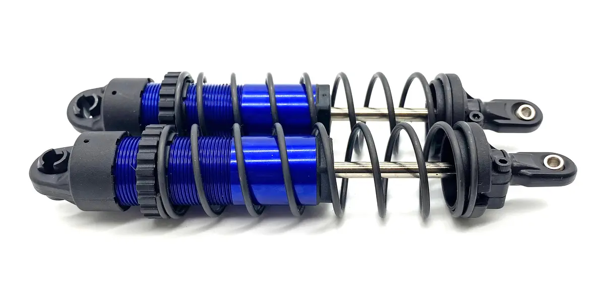 Fits Sledge - Rear Shocks Blue (9661 Assembled Long Dampers Traxxas 95096-4 1
