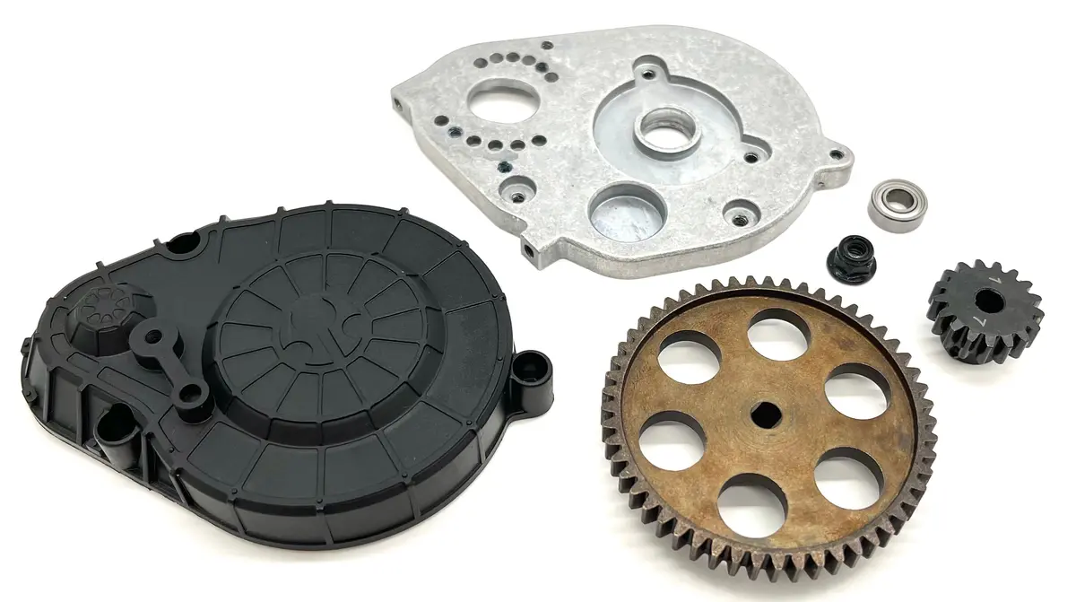 Axial Ryft Spur, Plate And Pinion (Black) (Axi232055; Axi232056; Ax30843) Axi03005 1