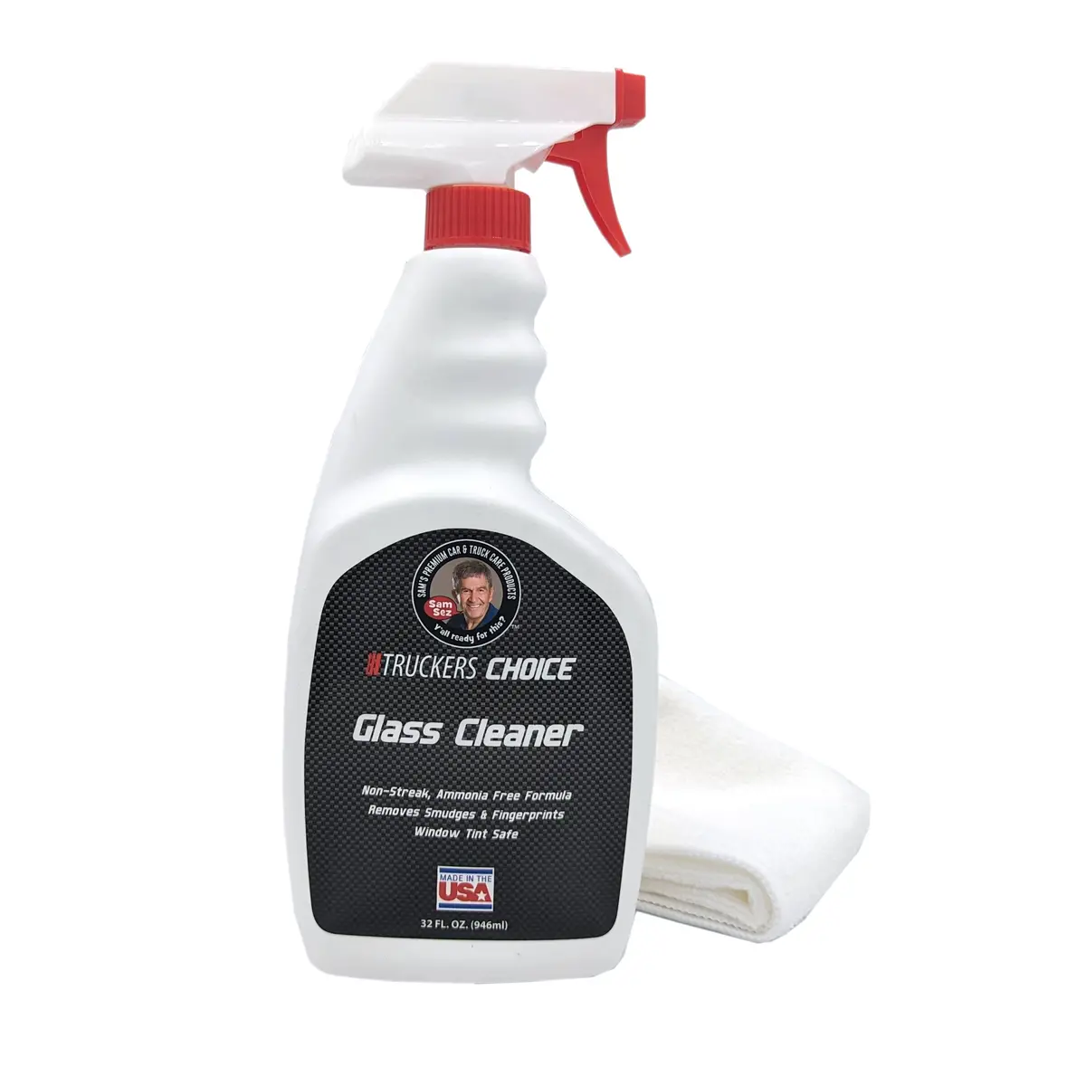 Truckers Choice Glass Cleaner With Microfiber 1