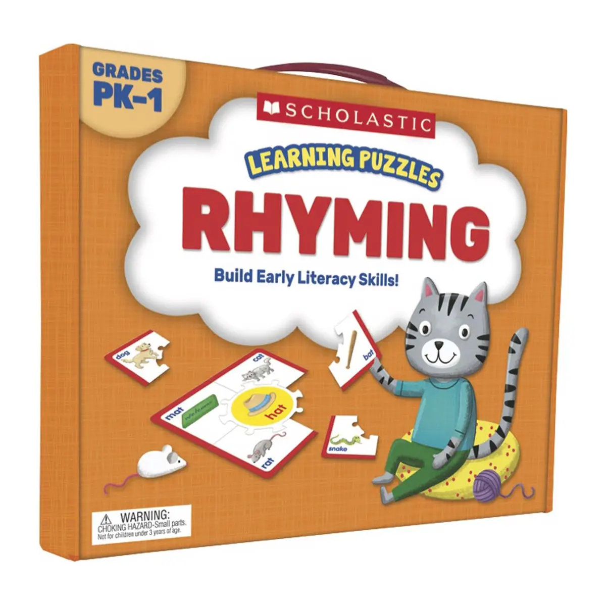 Scholastic Rhyming Learning Puzzles - Early Reading Skills - Grades Pk-1 1