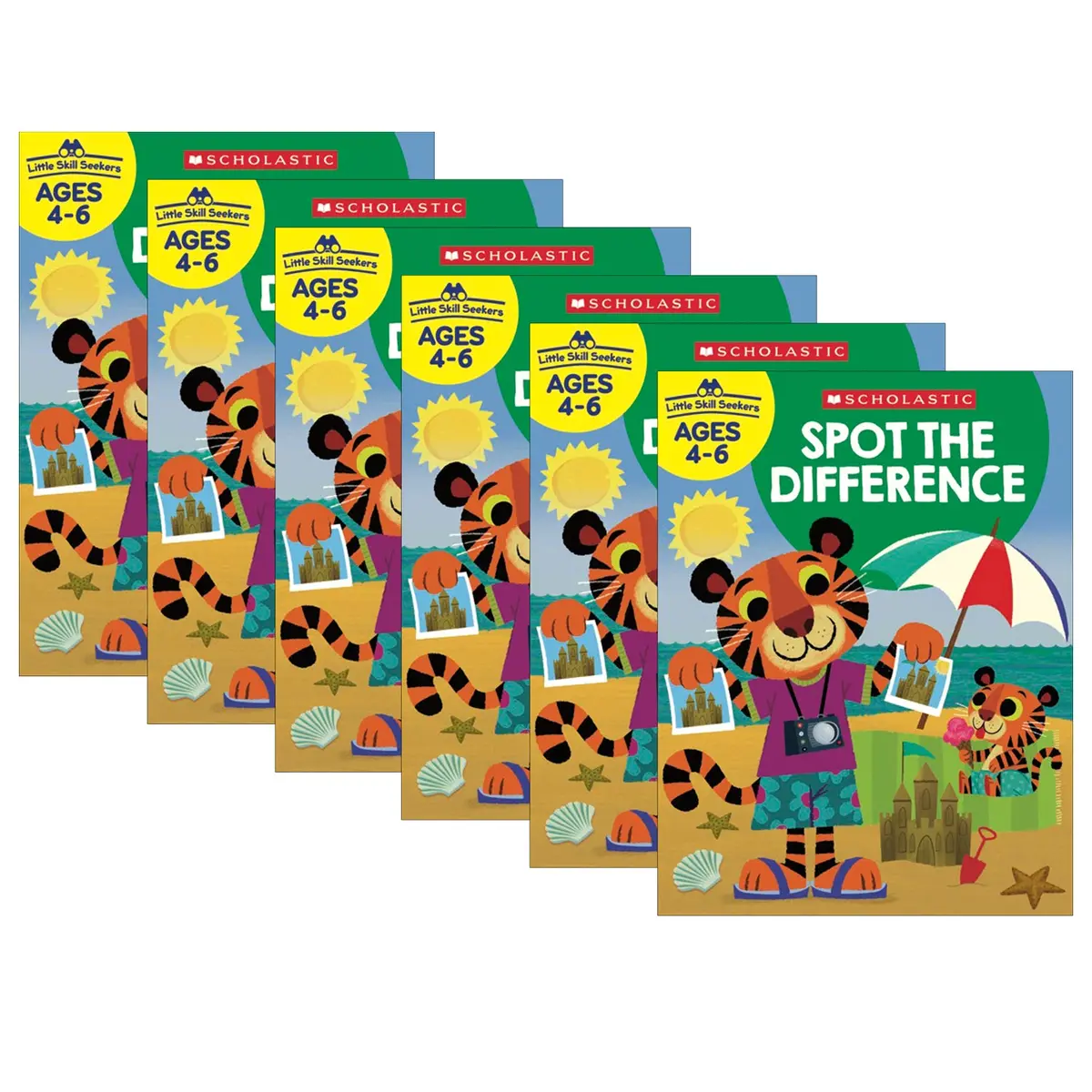 Scholastic Little Skill Seekers - Spot The Difference Activity Book - Pack Of 6 1