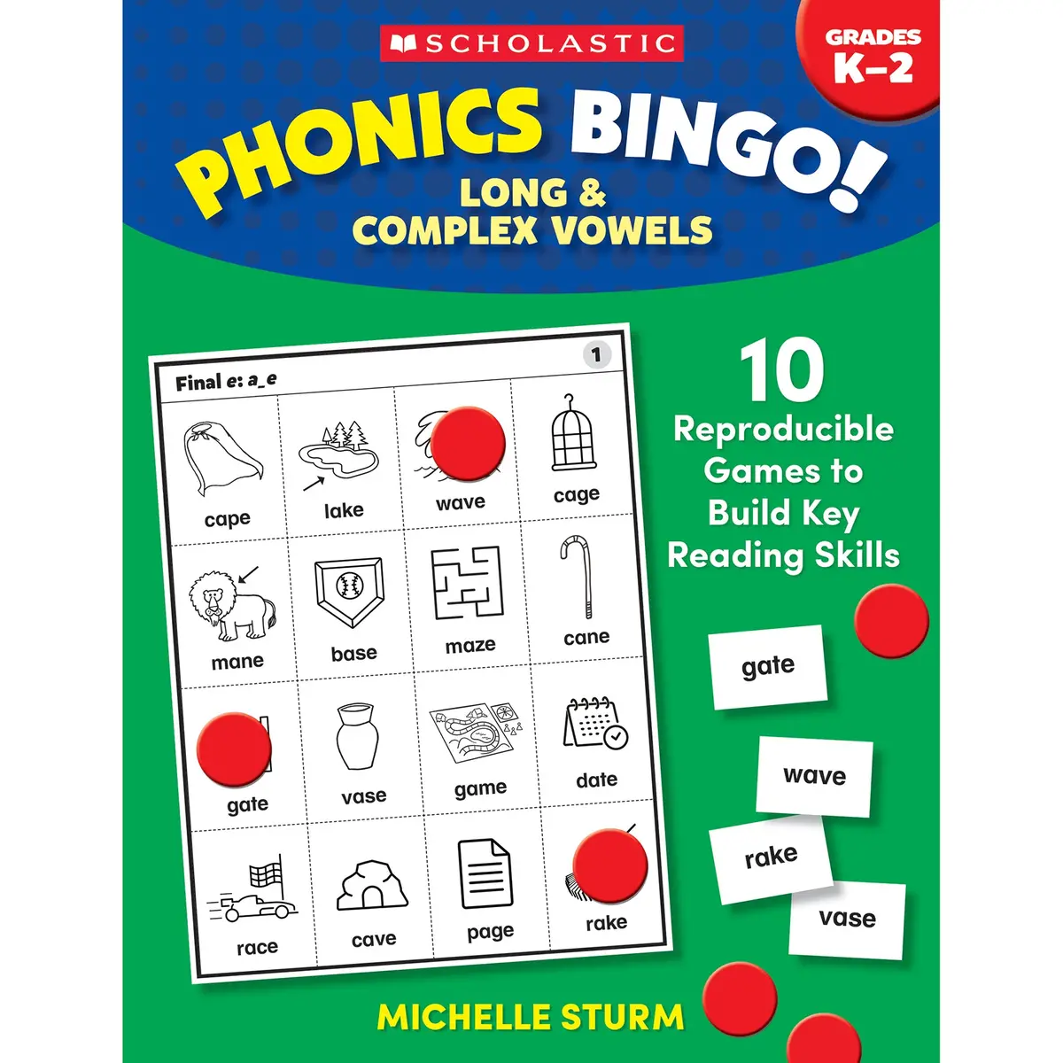 Scholastic Phonics Bingo For Kids - Long & Complex Vowels 1