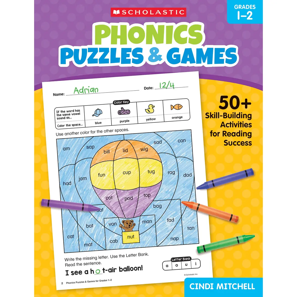 Scholastic Phonics Puzzles & Games - Activity Book Grades 1-2 1