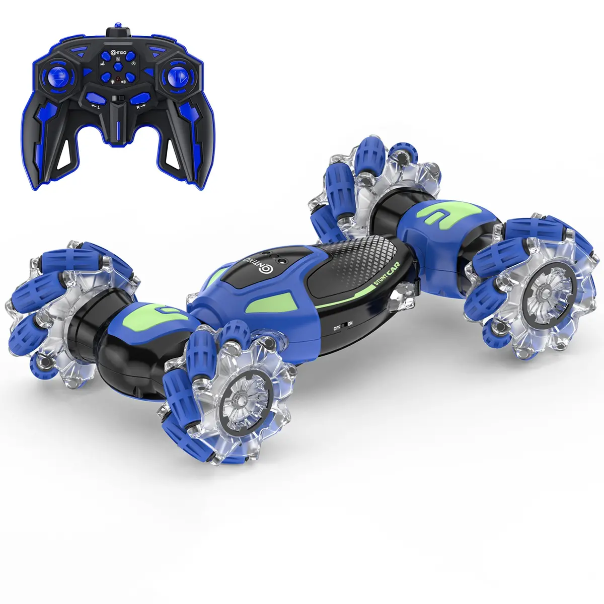 Contixo Cobra Speed Crawler Rc Stunt Car - 4Wd Off-Road - Blue 1
