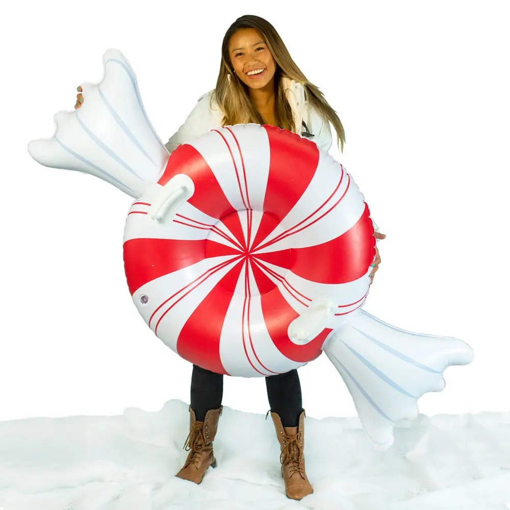 Snowcandy Inflatable Peppermint Delight Snow Tube 1