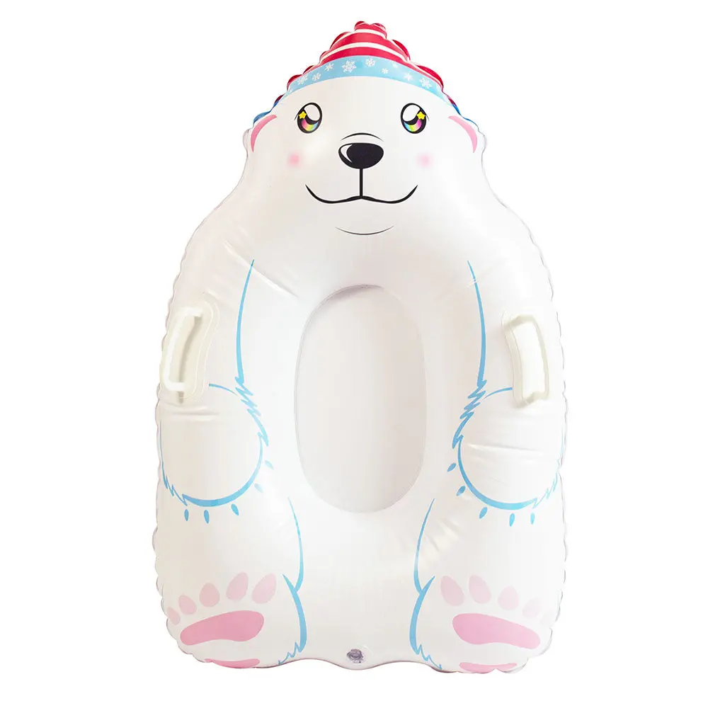 Snowcandy Polar Bear Inflatable Snow Sled For Kids 1