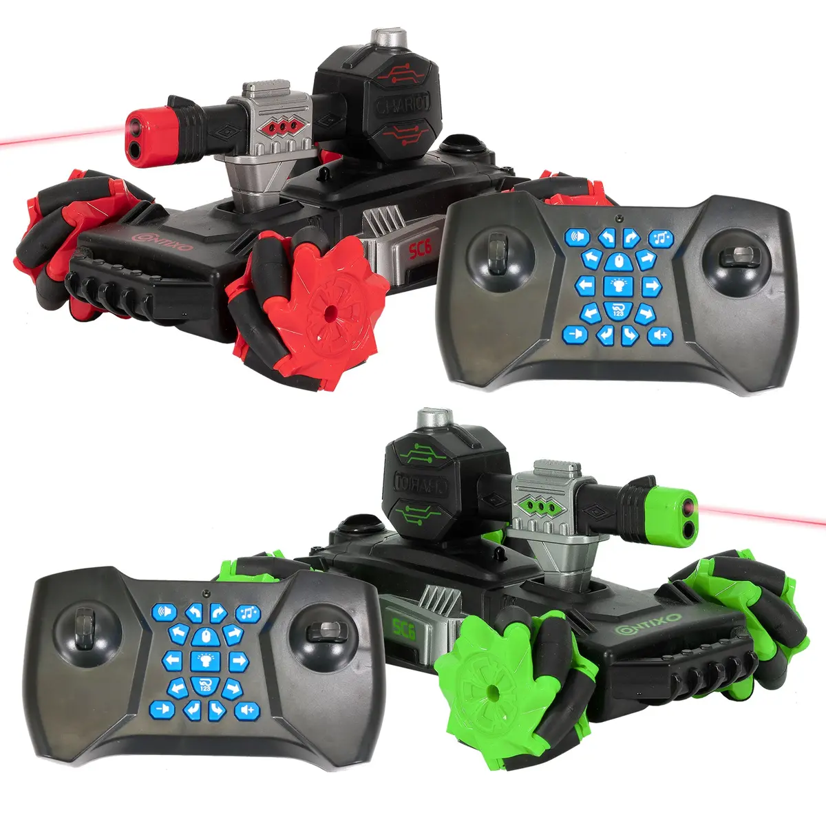 Contixo Sc6 Rc Remote Control Combat Battle Tank 1:24 Scale - 2 Pack 1