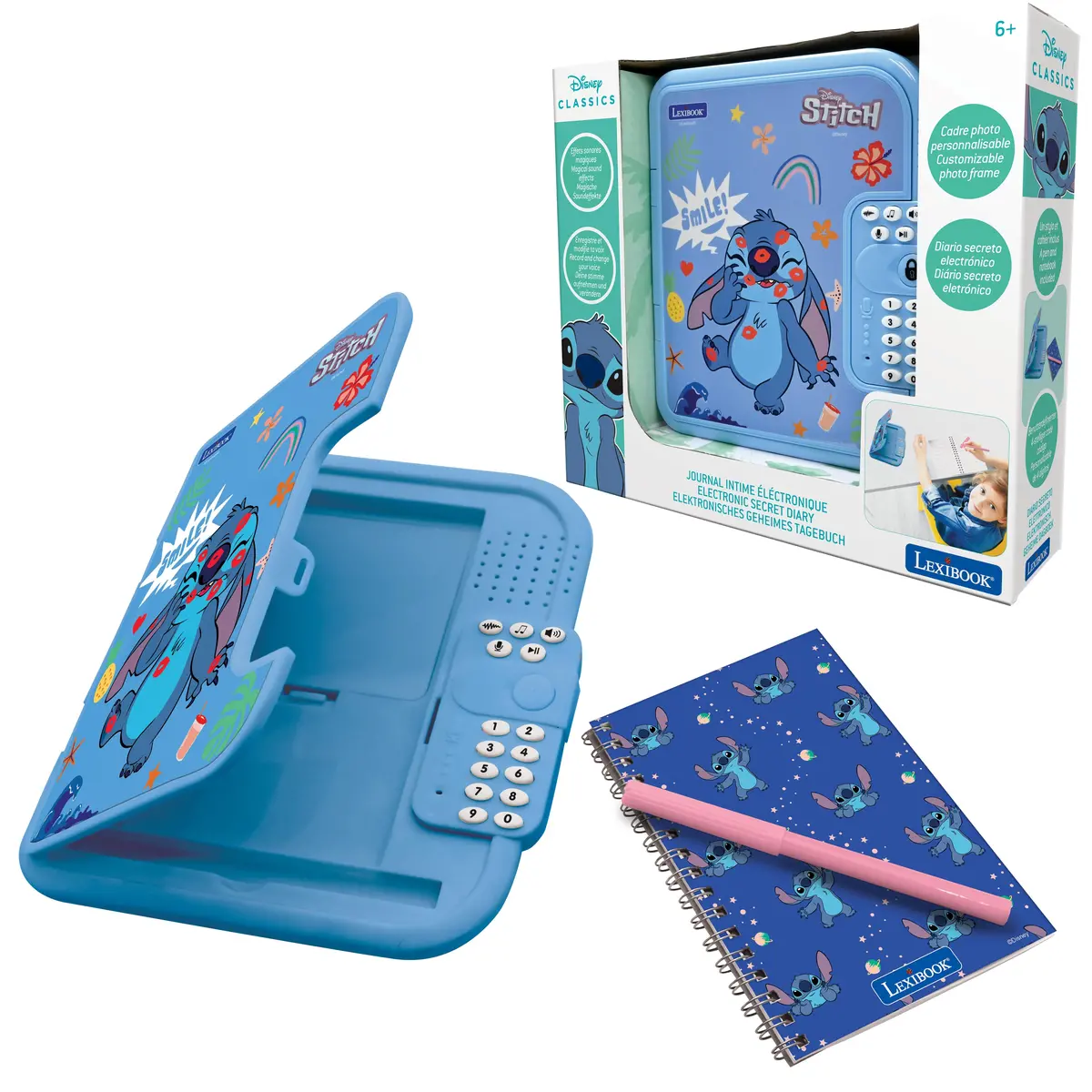 Stitch Secret Safe Electronic Diary - Interactive Security - Blue 1