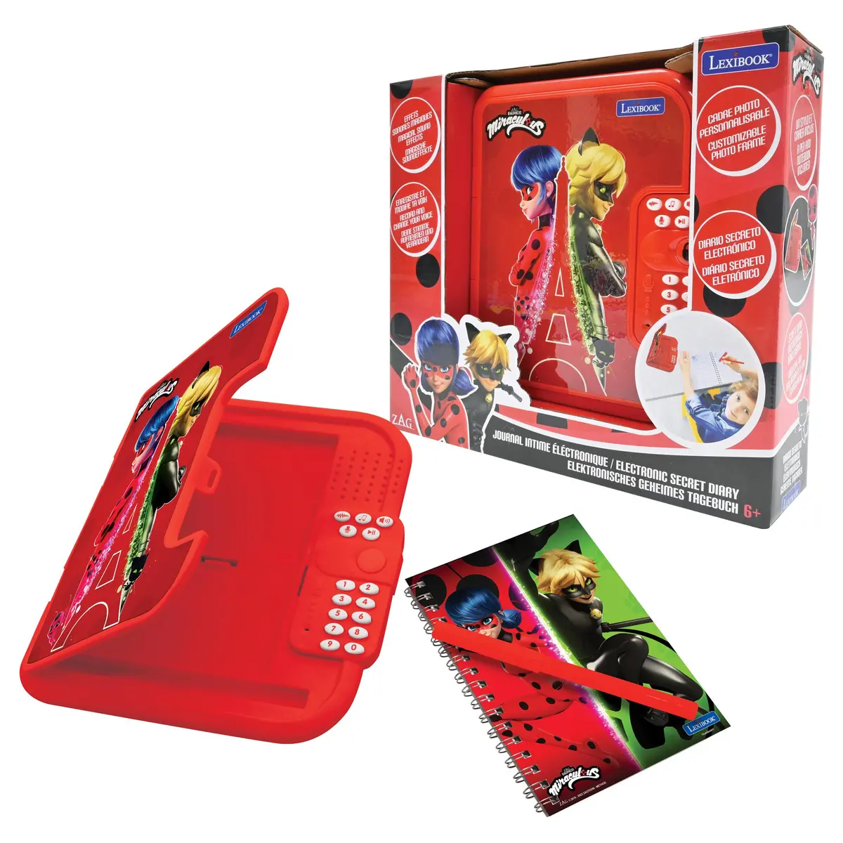 Miraculous Secret Safe Electronic Notebook - Ladybug And Cat Noir 1