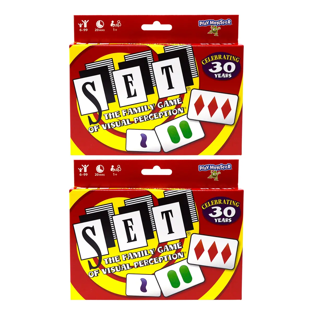 Set Family Games Visual Perception Card Game, Dual Pack 1