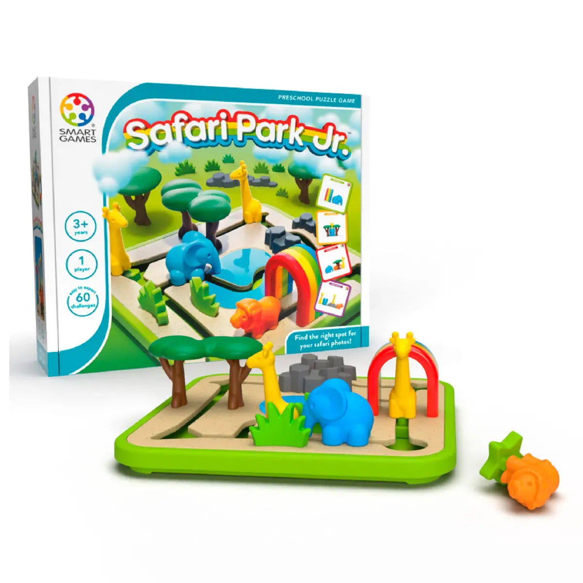 Smartgames Safari Park Jr. - Wildlife Puzzle & Play Board Game 1