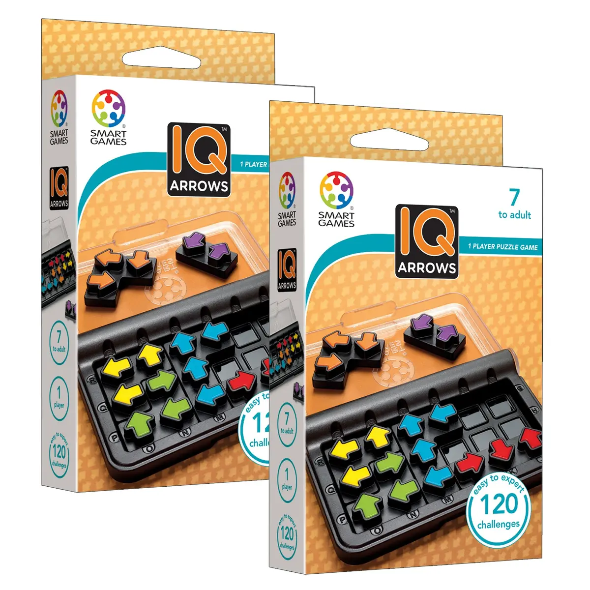 Smartgames Iq Arrows Puzzle Game - 2 Pack Travel Puzzles 1