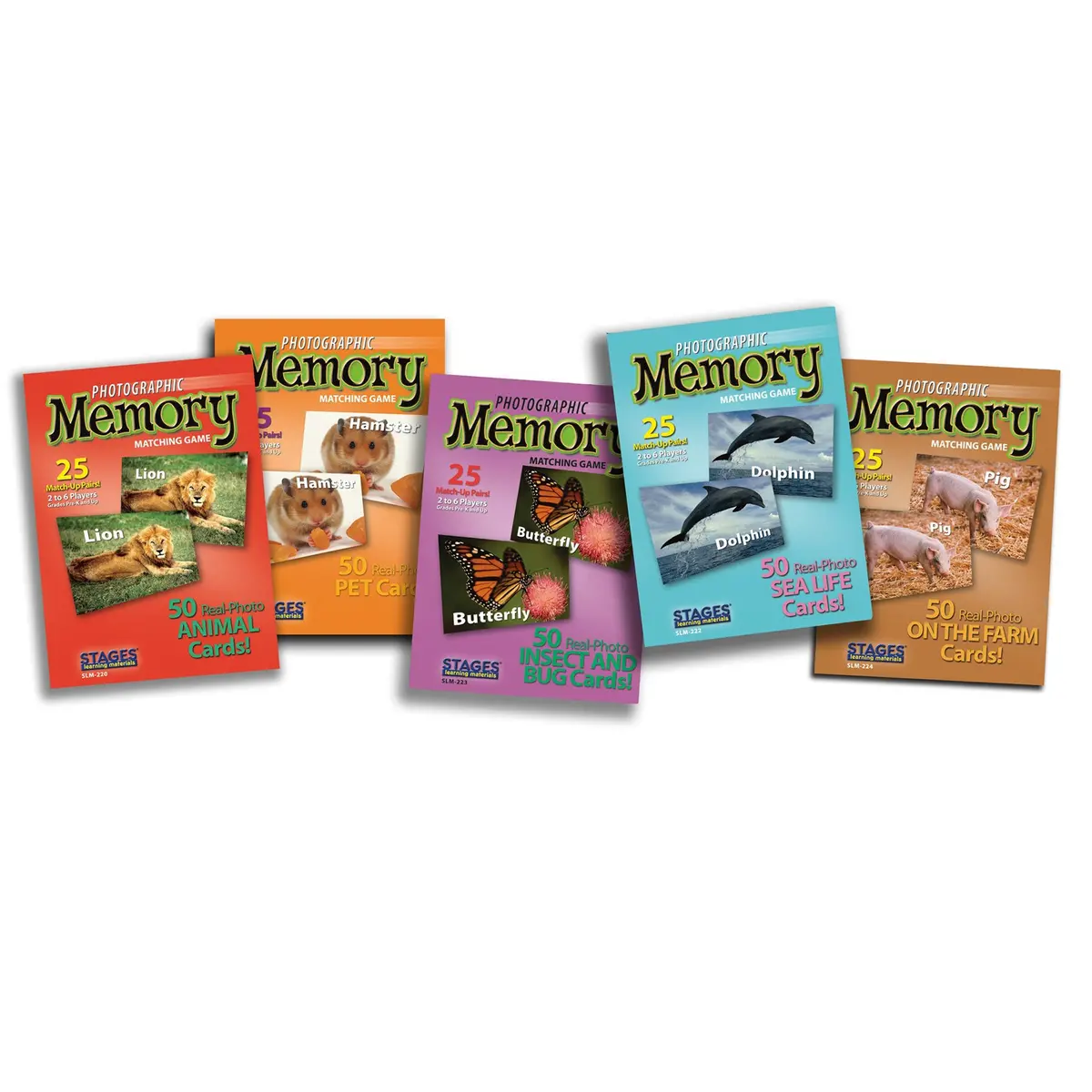 Stages Learning Animal Photographic Memory Matching Game Set - Educational Toy 1