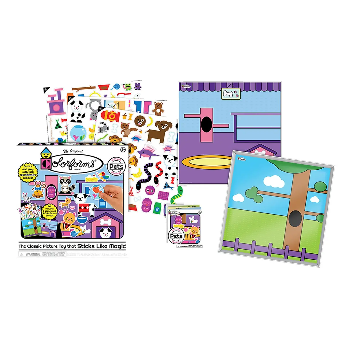 Colorforms Pets Picture Playset - Interactive Sticker Board 1