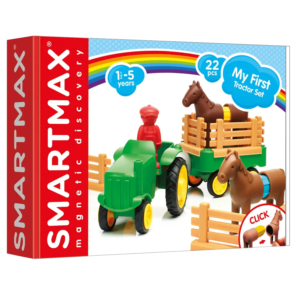 Smartmax My First Farm Tractor Magnetic Building Set 1