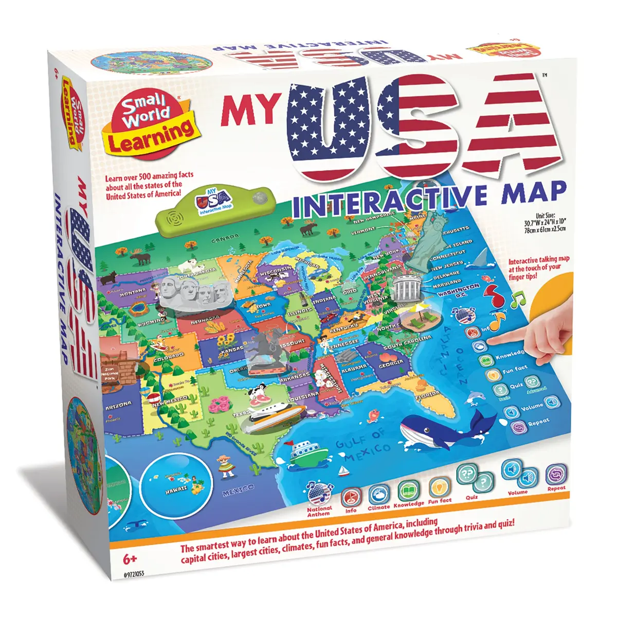 Small World Toys My Usa Interactive Map - Educational Learning Toy 1