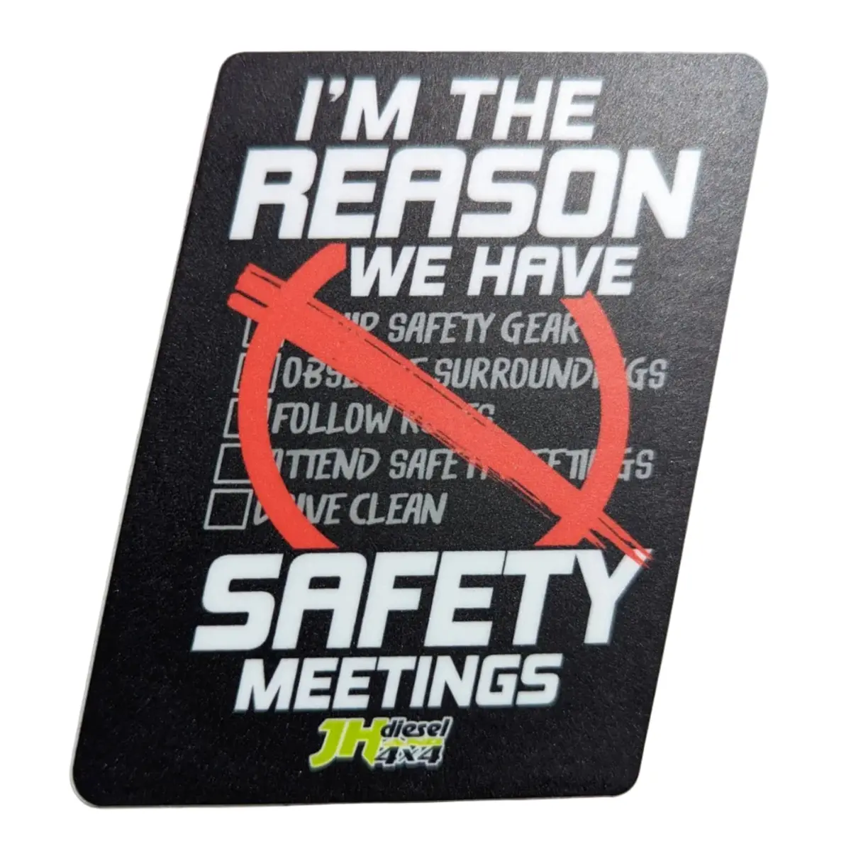 Jh's Safety Meetings Sticker 1
