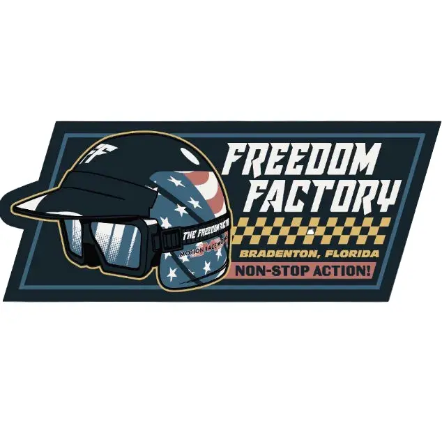 Freedom Factory Helmet Sticker 1