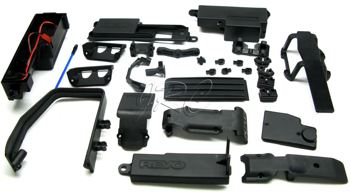 Nitro Revo 3.3 Plastic Set (Skid Plates, Roll Bar Radio Tray 53097-3 1