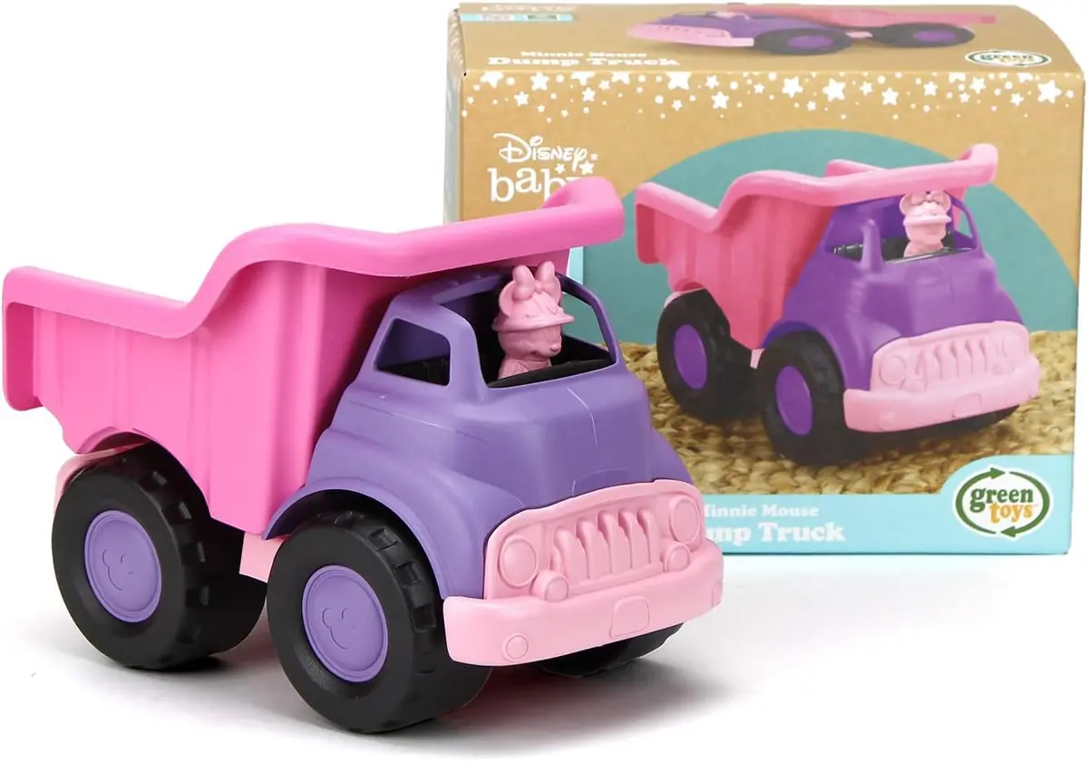 Green Toys Disney Minnie Mouse Eco-Friendly Dump Truck, Pink 1