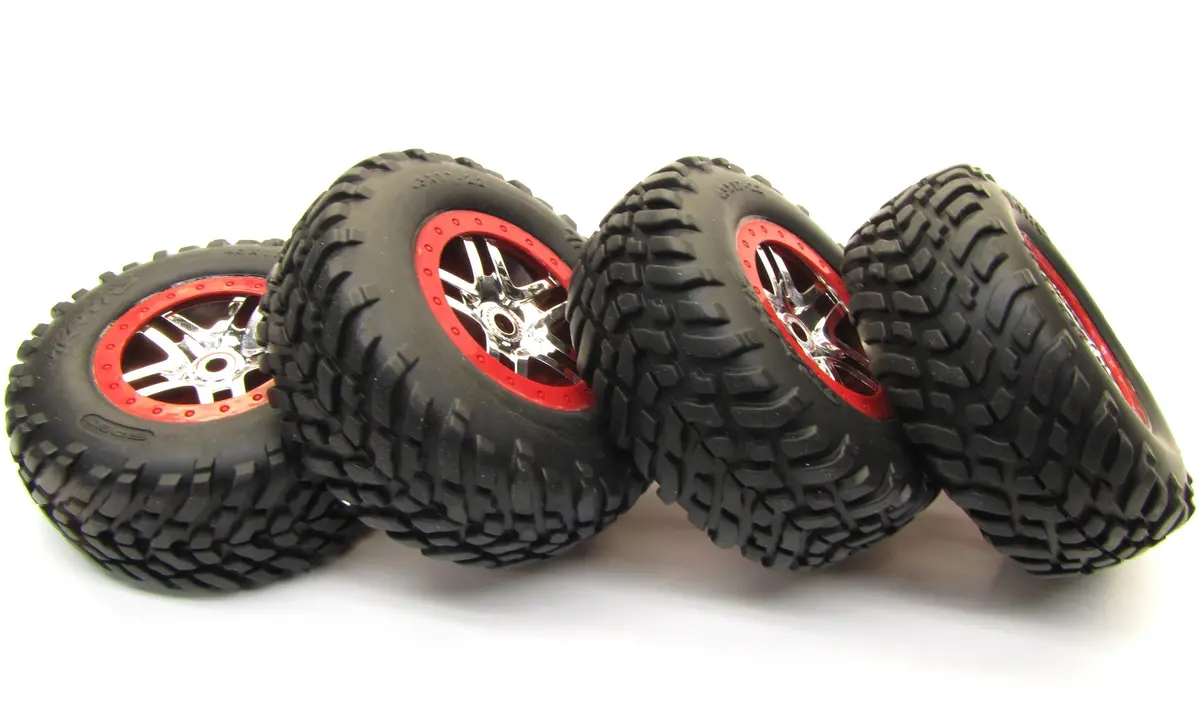 Slayer Pro 4X4 14 Mm Red Tires Wheels Glued Factory Set Of 4 59076-3 1