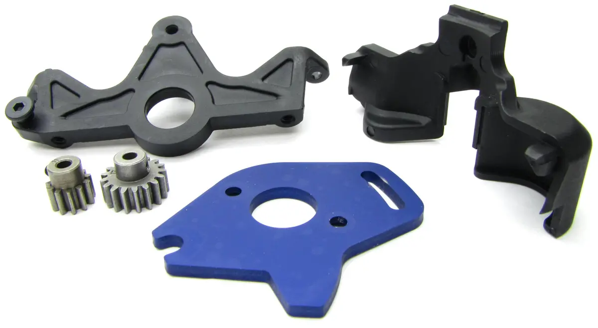 Slash 4X4 Vxl - Motor Mount, Cover Pinion Gears 13T 18T Stampede 68386-4 1